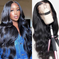 24" 13X4 Lace Front Wig 180% Density Body Wave